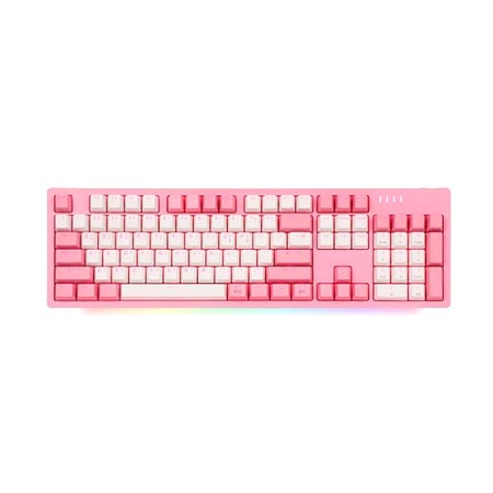 [ABKO] [기계식 키보드] AN02 RGB BAR 핑크 (청축)