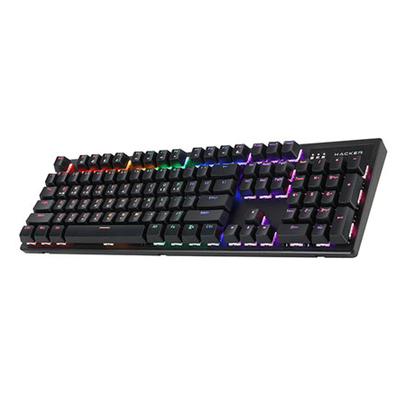 [ABKO] [기계식 키보드] K560 레인보우 블랙 (적축) +