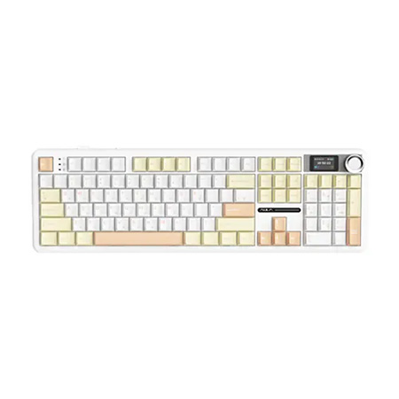 [AULA] F108 PRO 유무선 기계식 치즈 화이트 한글 (세이야축) +