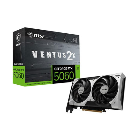 [MSI] 지포스 <B>RTX5060 </B> 벤투스 2X V1 OC [D7 8GB] +