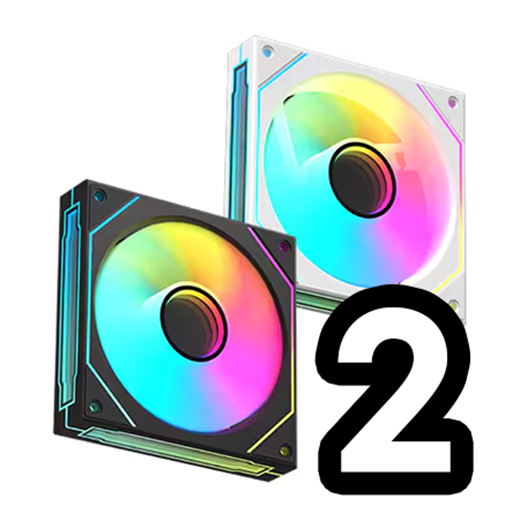[이코벨라] FR120M ARGB 2EA (블랙/화이트) ★인기★ +