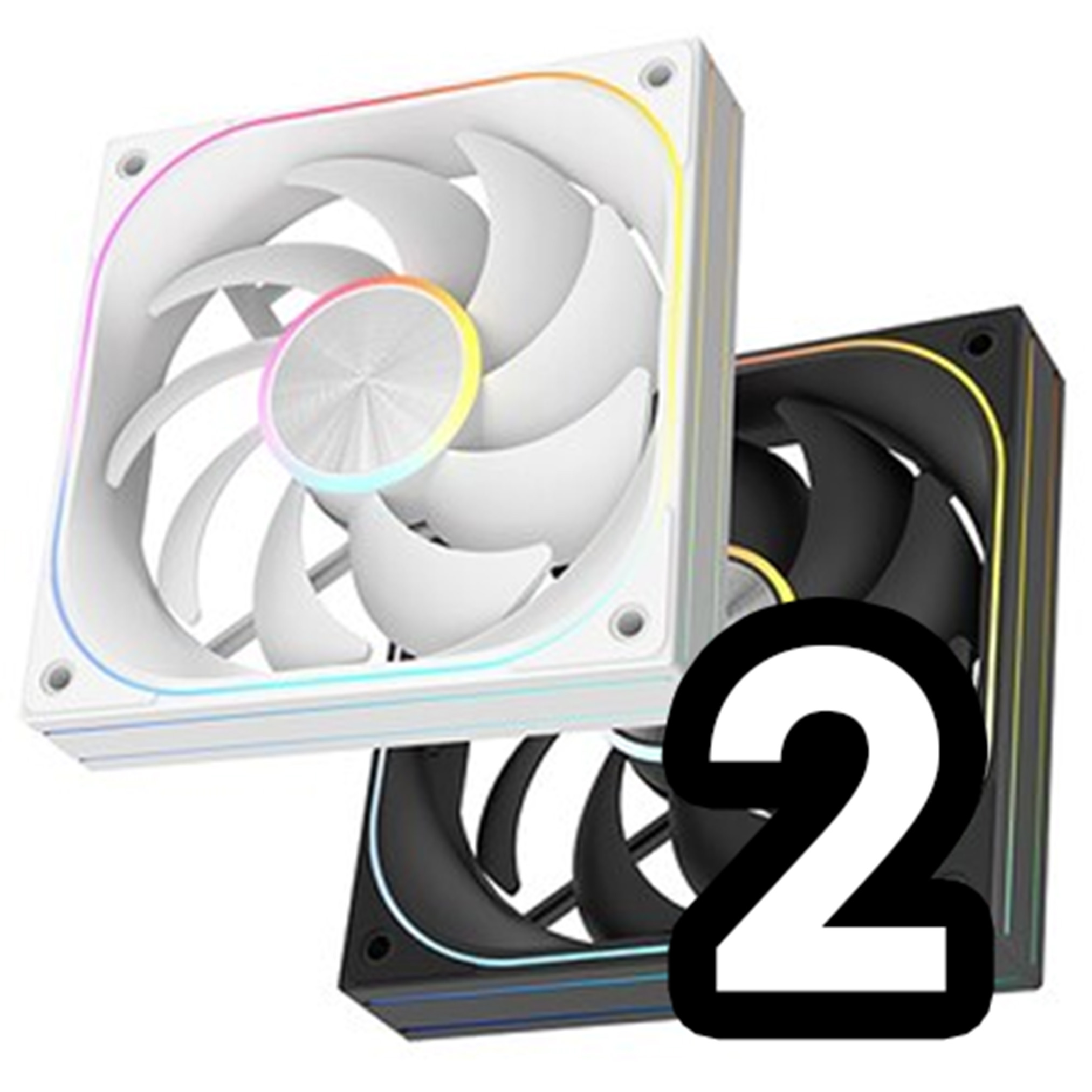 [darkFlash] C22 120 ARGB PWM (블랙/화이트) 2EA +
