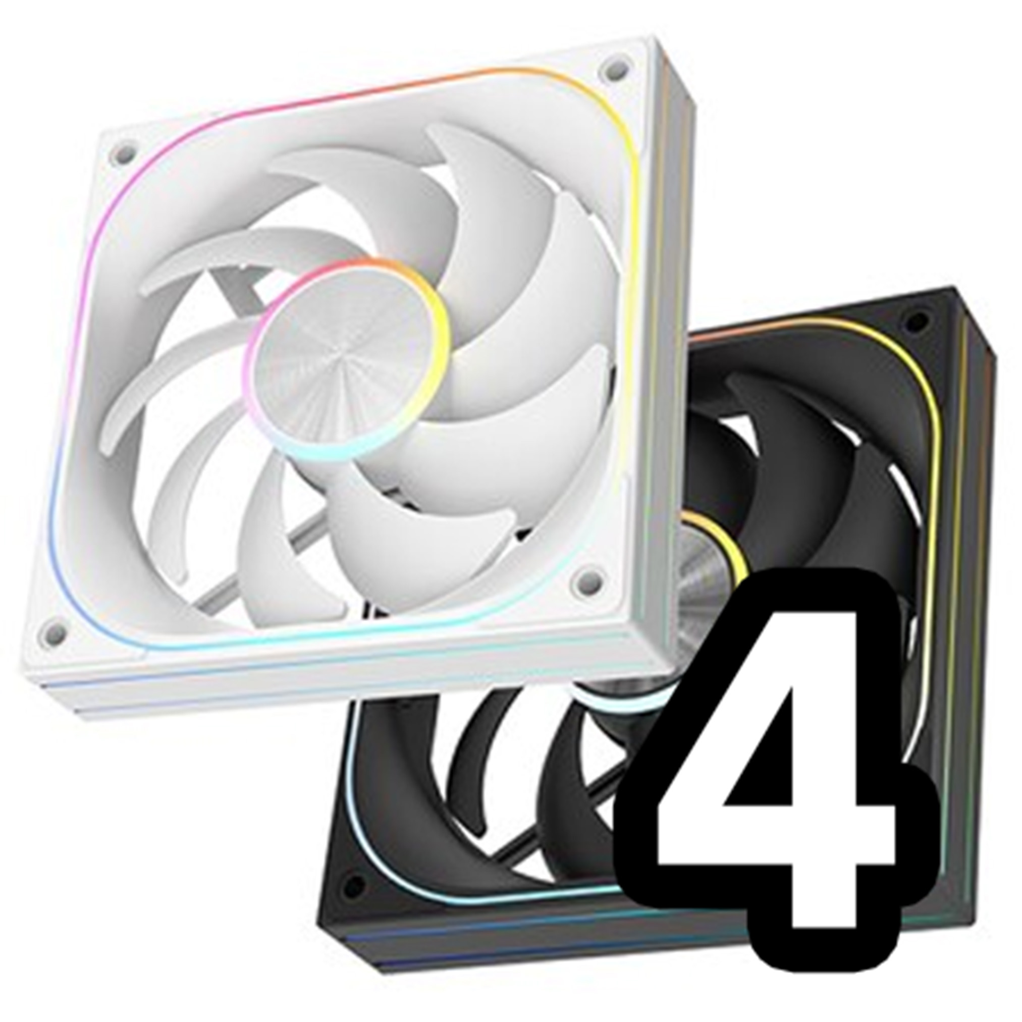 [darkFlash] C22 120 ARGB PWM (블랙/화이트) 4EA +