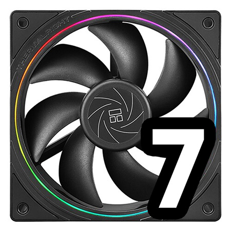 [Thermalright] TL-S12 ARGB 시스템쿨러 7EA (블랙) +