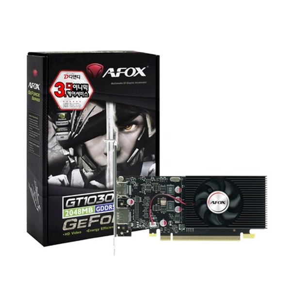 [AFOX] 지포스 <B>GT1030</B> [D5 2GB] +