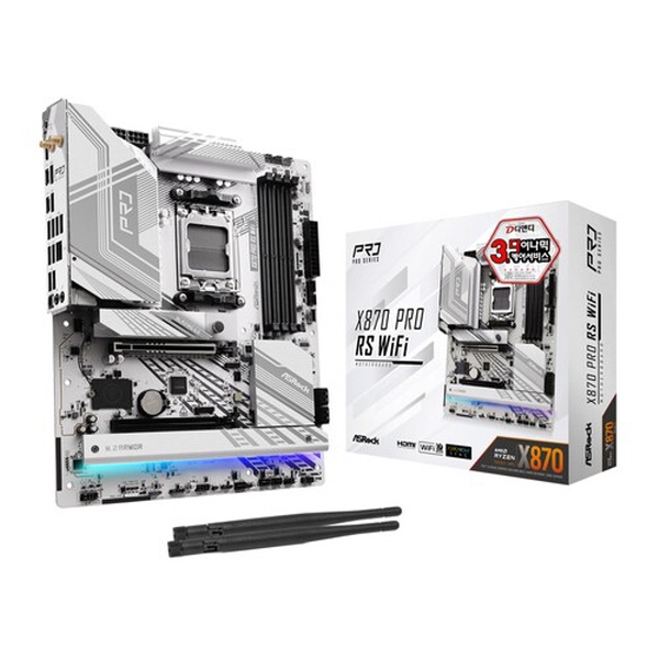 [ASRock] X870 Pro RS <B>WIFI</B> (블랙) +