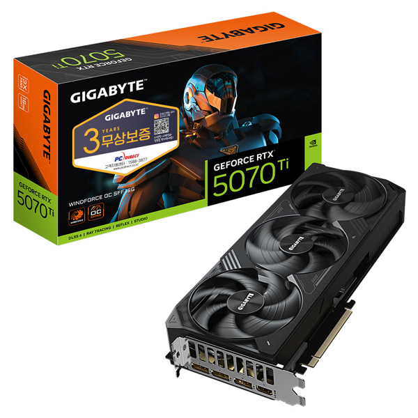 [기가바이트] 지포스 <B>RTX5070 Ti</B> WINDFORCE OC SFF [D7 16GB] +