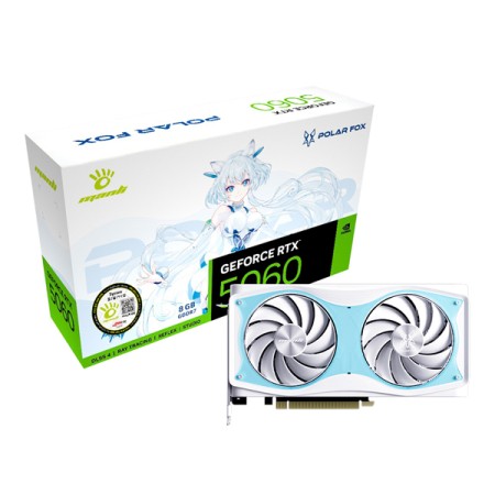 [MANLI] 지포스 <b>RTX5060</b> Polar Fox OC [D7 8GB] +