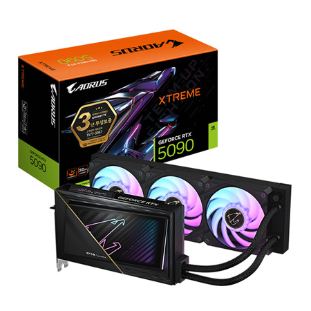 [기가바이트] 지포스 <b>RTX5090</b> AORUS XTREME 워터포스 [D7 32GB] +