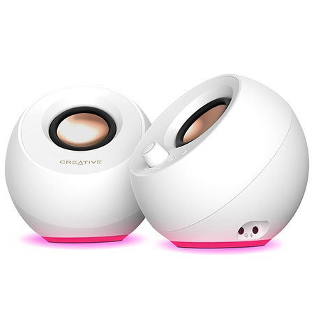 [크리에이티브] [스피커] PEBBLE PRO 화이트 [2채널 / 블루투스] +